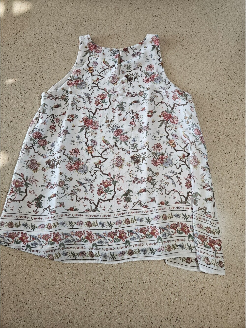Max Studio floral sleeveless top